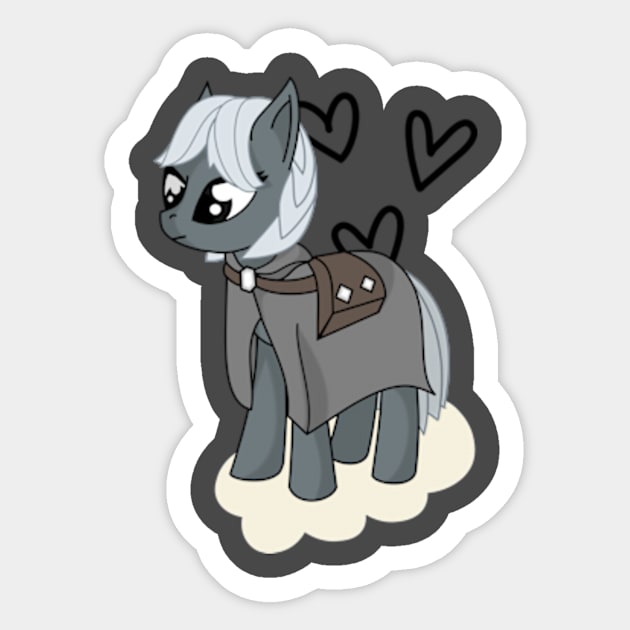 My little artax but darker Sticker by badrhijri